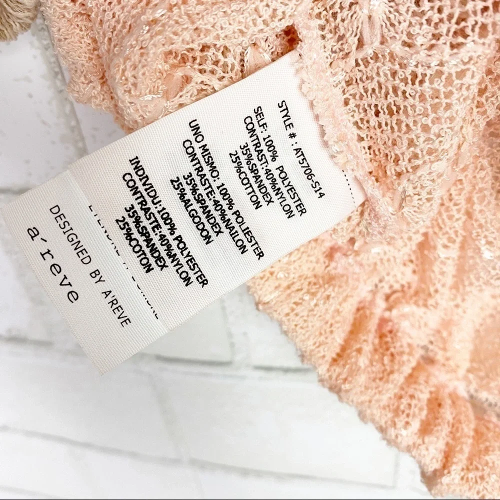 𝅺a'reve Boho Peach Lace Top - Picture 6 of 9